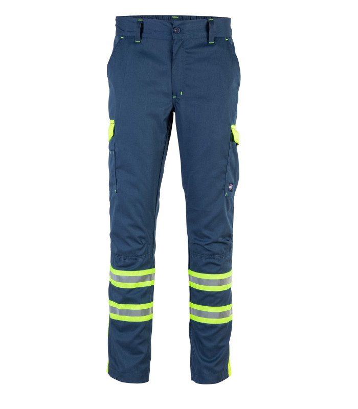 PANTALON CARGO GABARDINA BICOLOR C/CINTA DÍA NOCHE HI-VIS LINE - Imagen 2