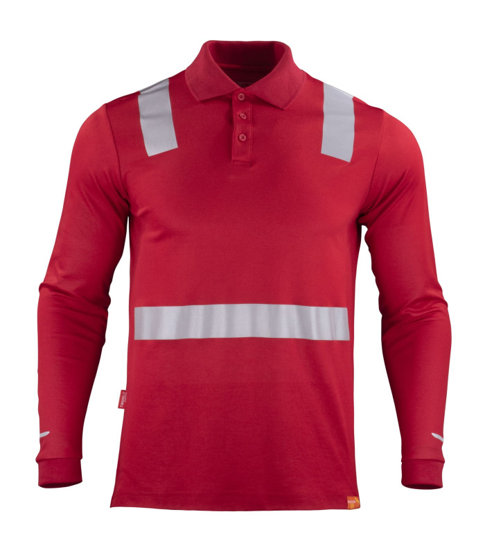 POLERA POLO HIBRIDA C/REFLECTIVA M/LARGA - Imagen 4