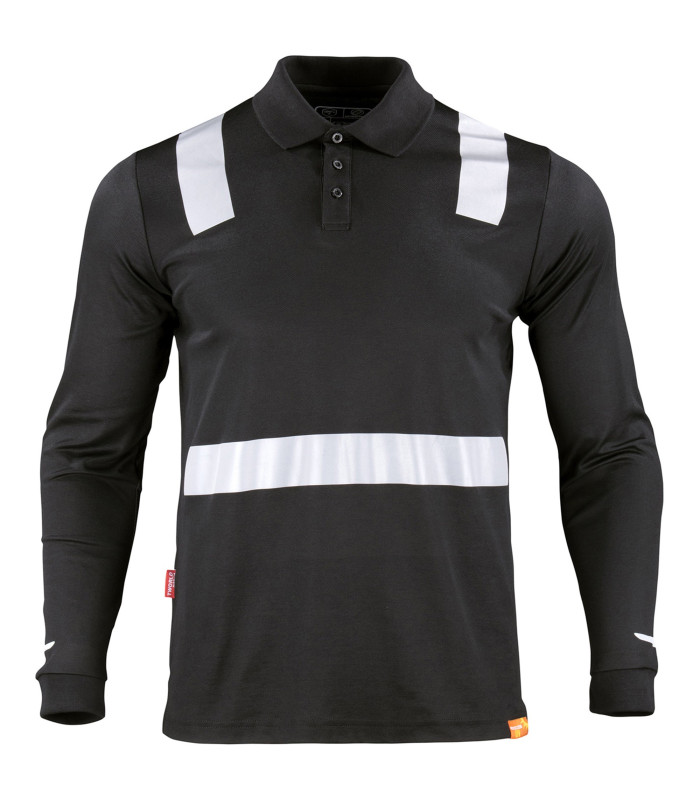 POLERA POLO HIBRIDA C/REFLECTIVA M/LARGA - Imagen 2